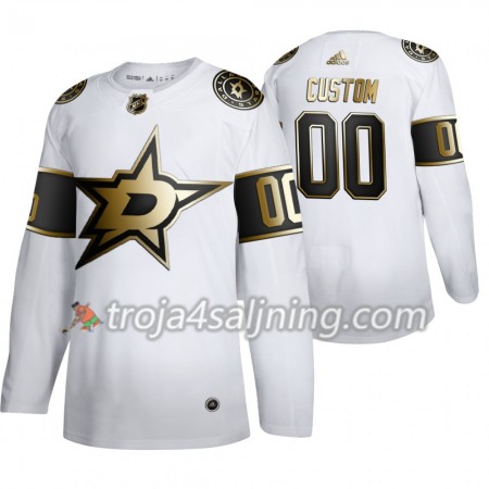 Dallas Stars tröja Customized 2019-2020 Adidas Golden Edition Vit Authentic - NHL Tröjor Herr